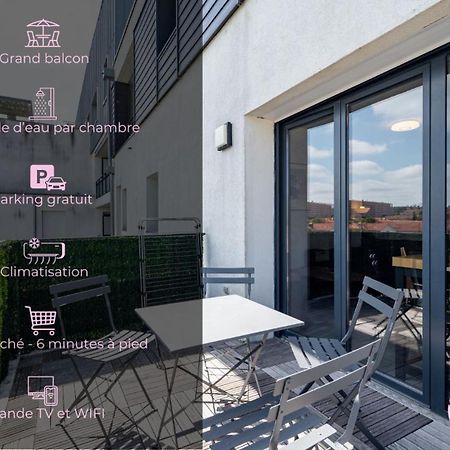 Le Saint Exupery - T3 Centre Ville Avec Balcon + Parking Gratuit Tolosa Esterno foto
